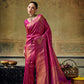 Rani Pink Silk Saree
