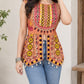 Navratri Orange kurta with flared skirt