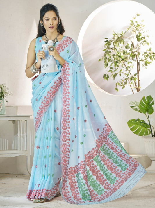 By Blue Silk Saree Online-STORI