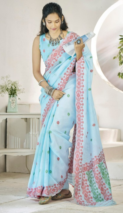 By Blue Silk Saree Online-STORI