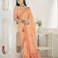 Shop Orange Silk Saree Online-STORI