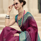 Maroon Banarasi Saree Shop Online STORI