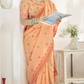 Shop orange Silk Saree Online-STORI