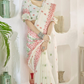 Shop White Silk Saree Online-STORI