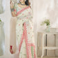 Shop White Silk Saree Online-STORI