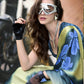 Buy Blue Satin Silk Sarees Online-STORI