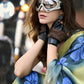 Buy Blue Satin Silk Sarees Online-STORI