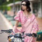 Buy Pink Satin Silk Sarees Online-STORI