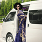 Buy Blue Satin Silk Sarees Online-STORI