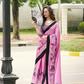 Buy Pink Satin Silk Sarees Online-STORI