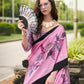 Buy Pink Satin Silk Sarees Online-STORI