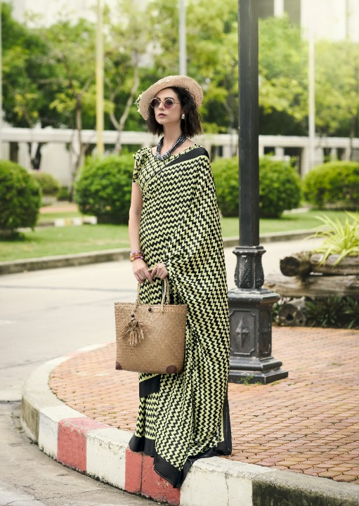 Buy Green Satin Silk Sarees Online-STORI