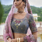 Buy Grey Lehenga In Online-STORI