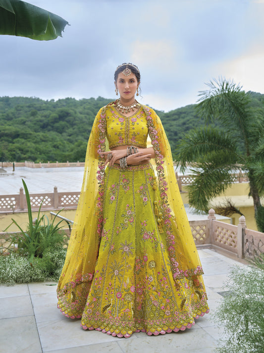 Shop Yellow Lehenga In Online-STORI