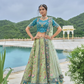 Shop Blue Lehenga In Online-STORI