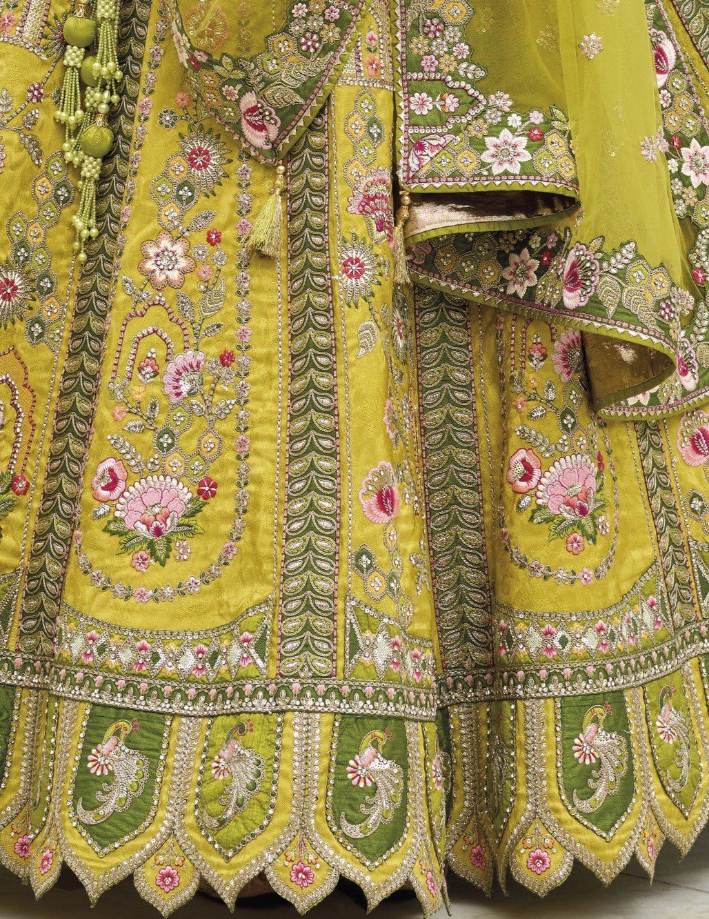 Buy Green Lehenga In Online-STORI
