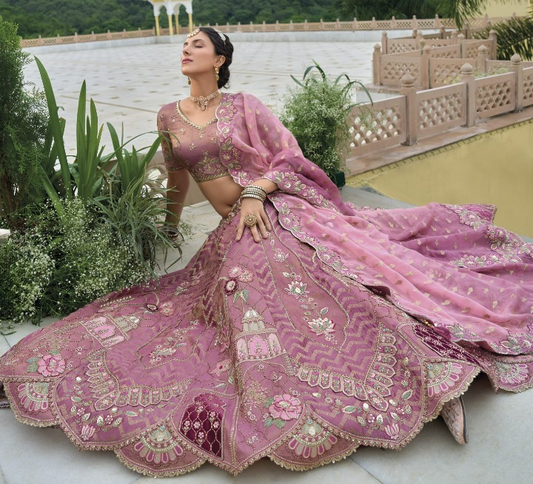 Buy Pink Lehenga In Online-STORI