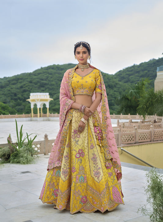 Shop Yellow Lehenga In Online-STORI