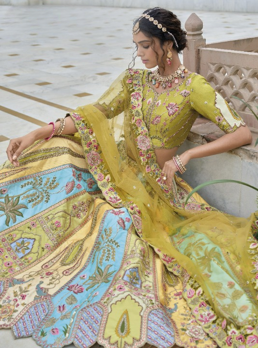 Shop Gold Lehenga In Online-STORI