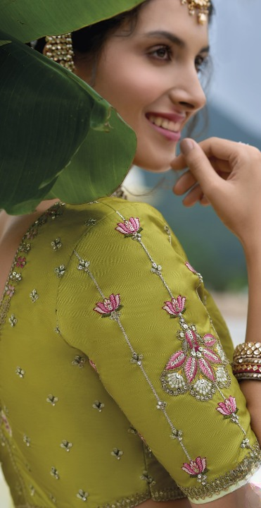Shop Green Lehenga In Online-STORI