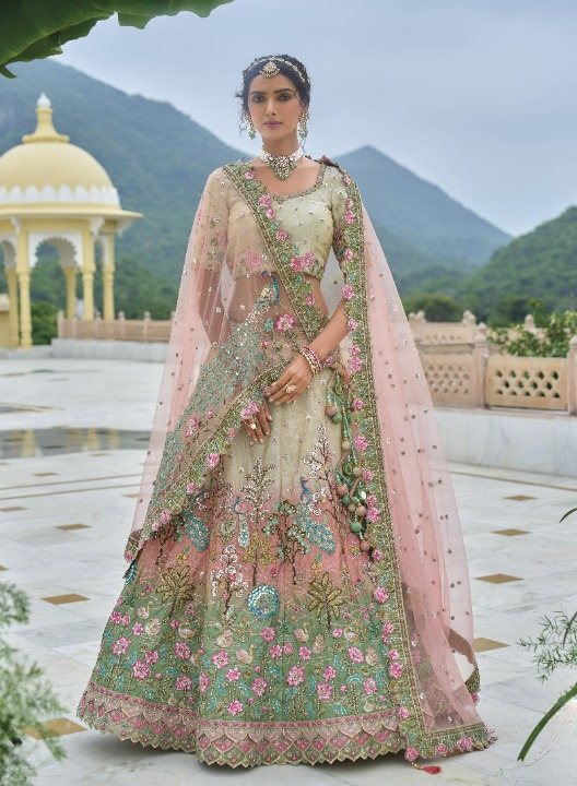 Shop Green Lehenga Online-STORI