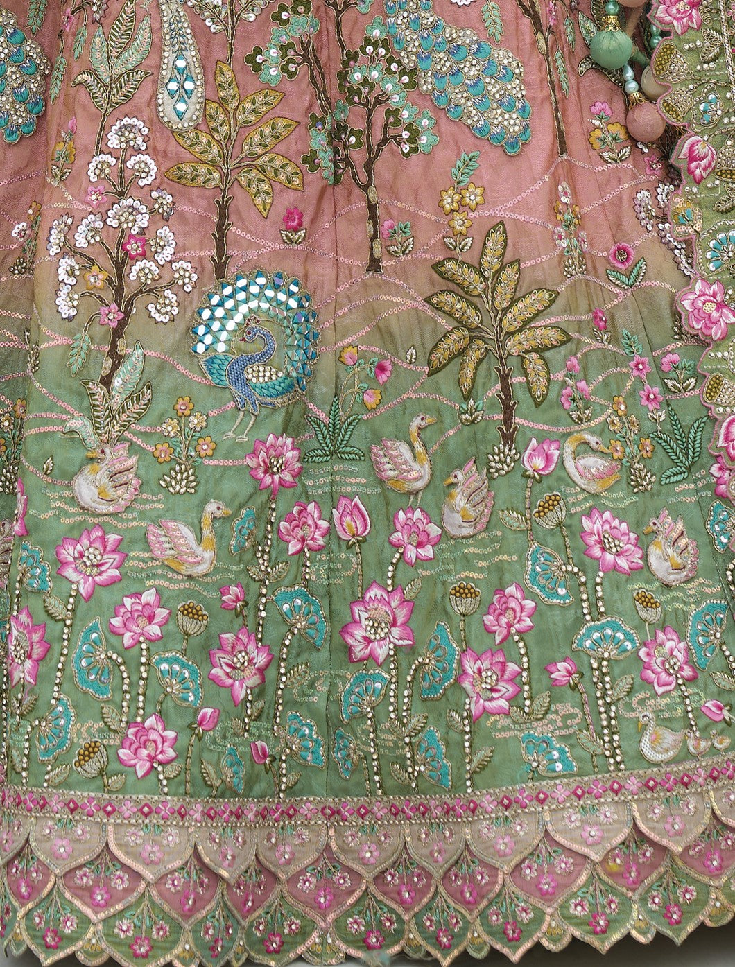 Shop Green Lehenga In Online-STORI