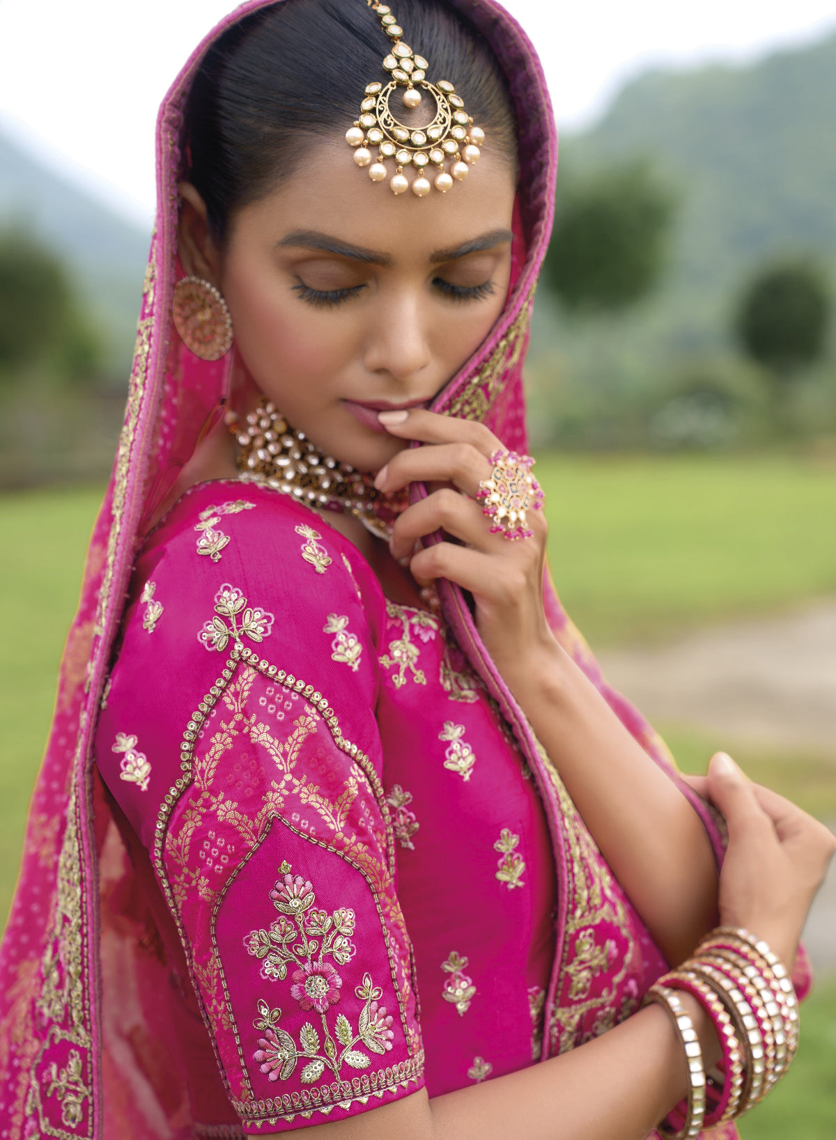 Buy Pink Lehenga Online -STORI