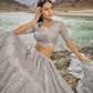 Buy Grey Lehenga In Online-STORI