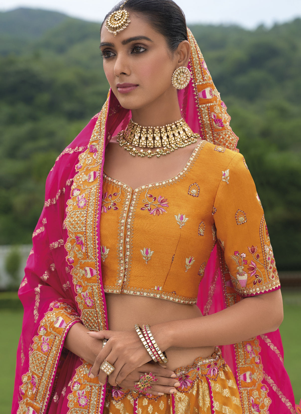 Buy Yellow Lehenga In Online -STORI