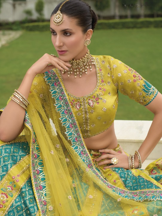 Buy Green Lehenga In Online -STORI