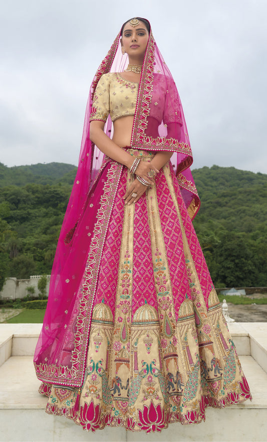 Buy Pink Lehenga In Online -STORI