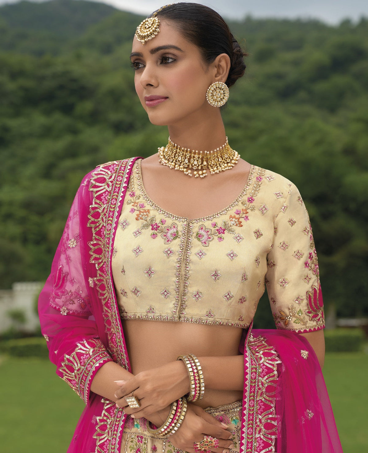 Buy Pink Lehenga In Online -STORI