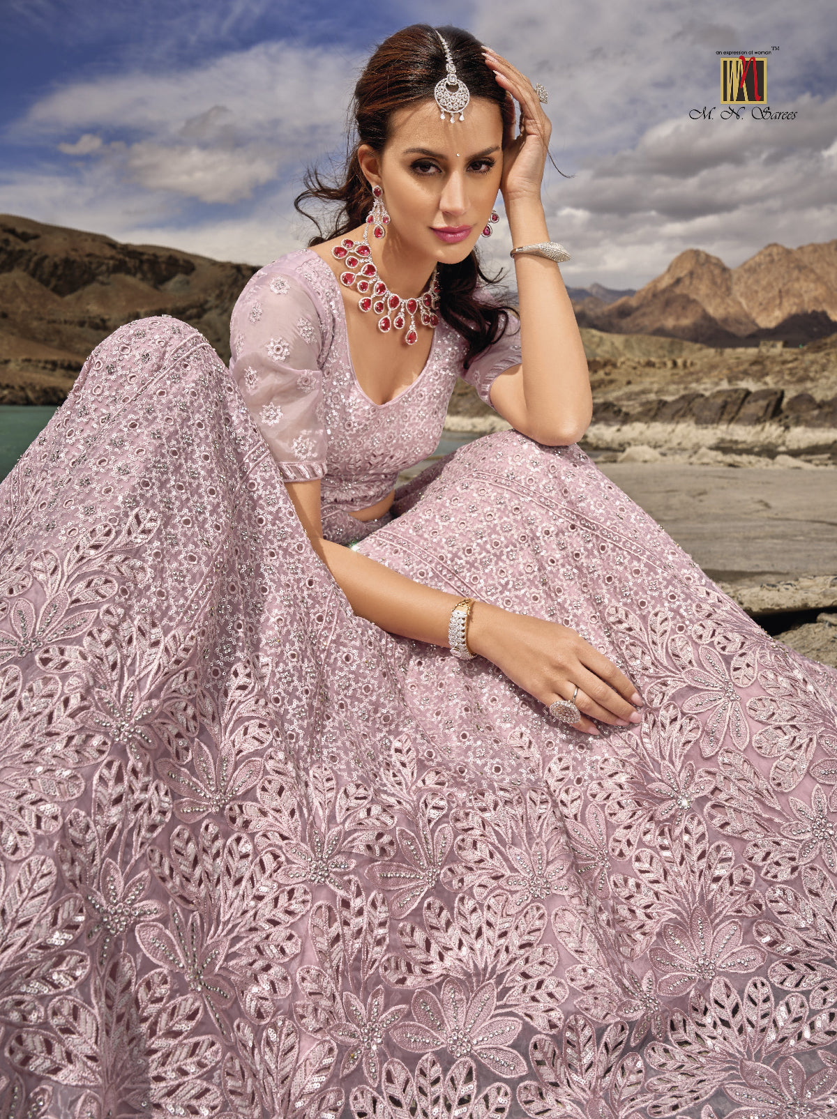 Buy Pink Lehenga In Online-STORI