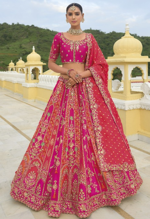 Buy Pink Lehenga In Online -STORI