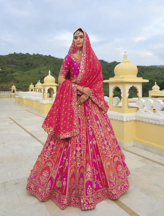 Buy Pink Lehenga In Online -STORI