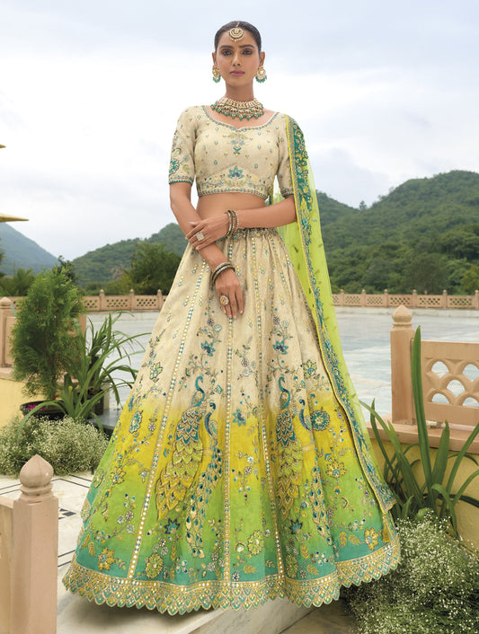 Buy Gold Lehenga In Online -STORI