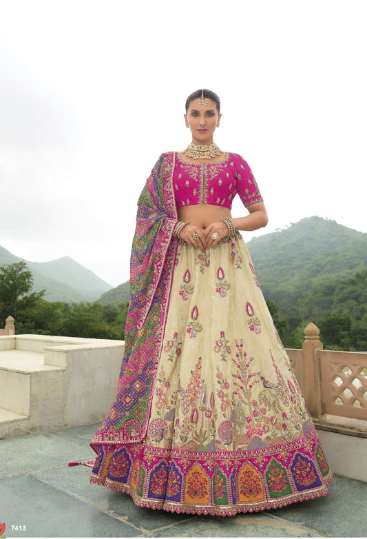 Buy Gold Lehenga In Online -STORI