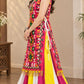 Navratri Rani Pink kurta with flared skirt