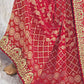 Buy Red Georgette Silk Saree Online-STORI