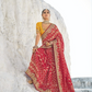 Buy Red Georgette Silk Saree Online-STORI
