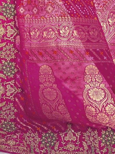 Buy Pink Pure Silk Saree Online-STORI