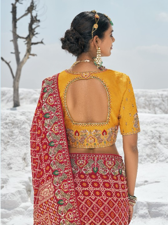 Shop Red Silk Saree Online-STORI
