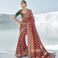 Buy Maroon Bridal Silk Saree Online-STORI
