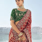 Buy Maroon Bridal Silk Saree Online-STORI
