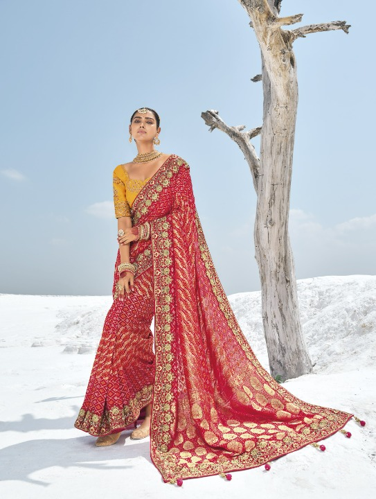 Shop Red Silk Saree In Online-STORI