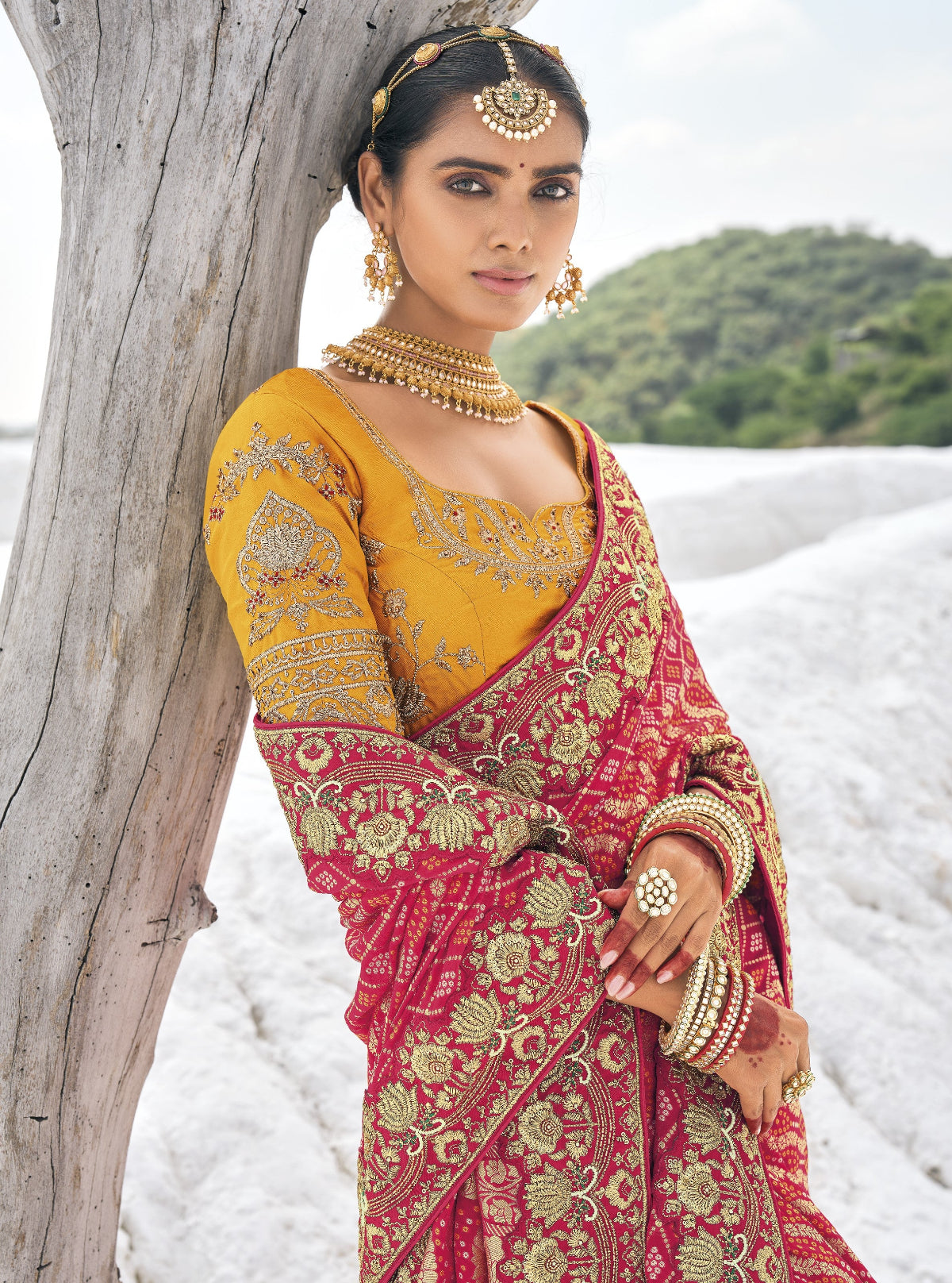 Shop Red Silk Saree In Online-STORI