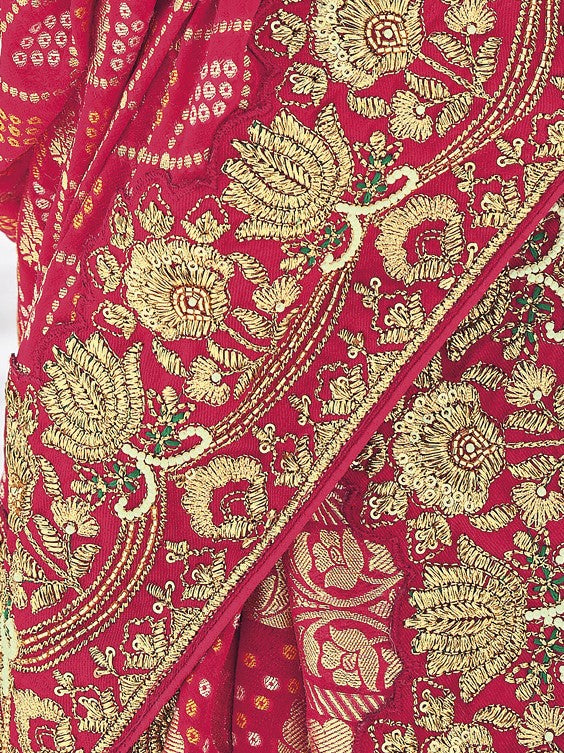 Shop Red Silk Saree In Online-STORI