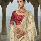 Buy Beige Banarasi Saree Online-STORI