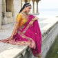 Shop Pink Banarasi Silk Saree Online-STORI