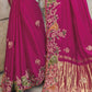 Shop Pink Banarasi Silk Saree Online-STORI